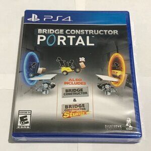 Bridge Constructor Portal (Sony PlayStation 4, 2018) PS4 Brand New Sealed